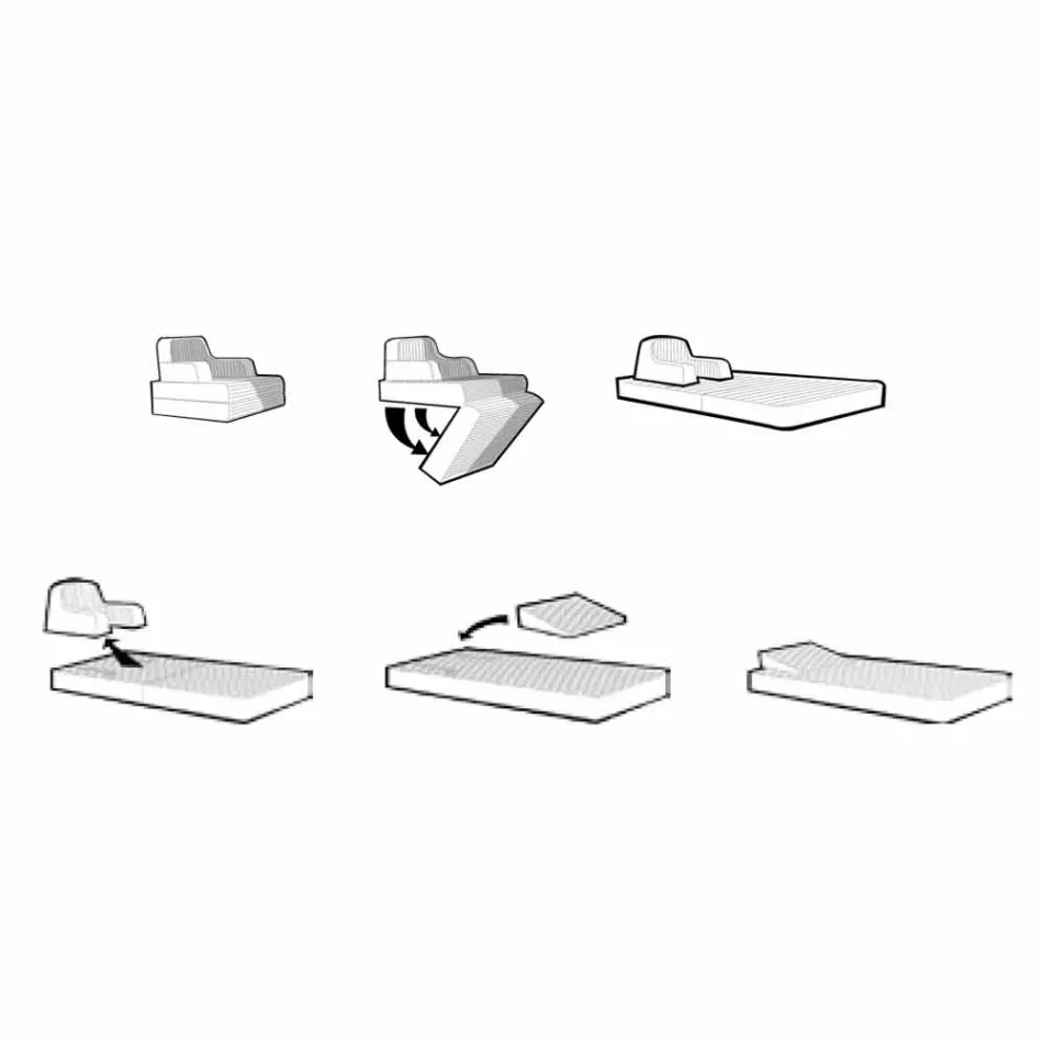 Sillón flotante Trona Luxury de diseño blanco, fabricado en Italia viadurini