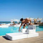 Sillón flotante Trona Luxury de diseño blanco, fabricado en Italia viadurini