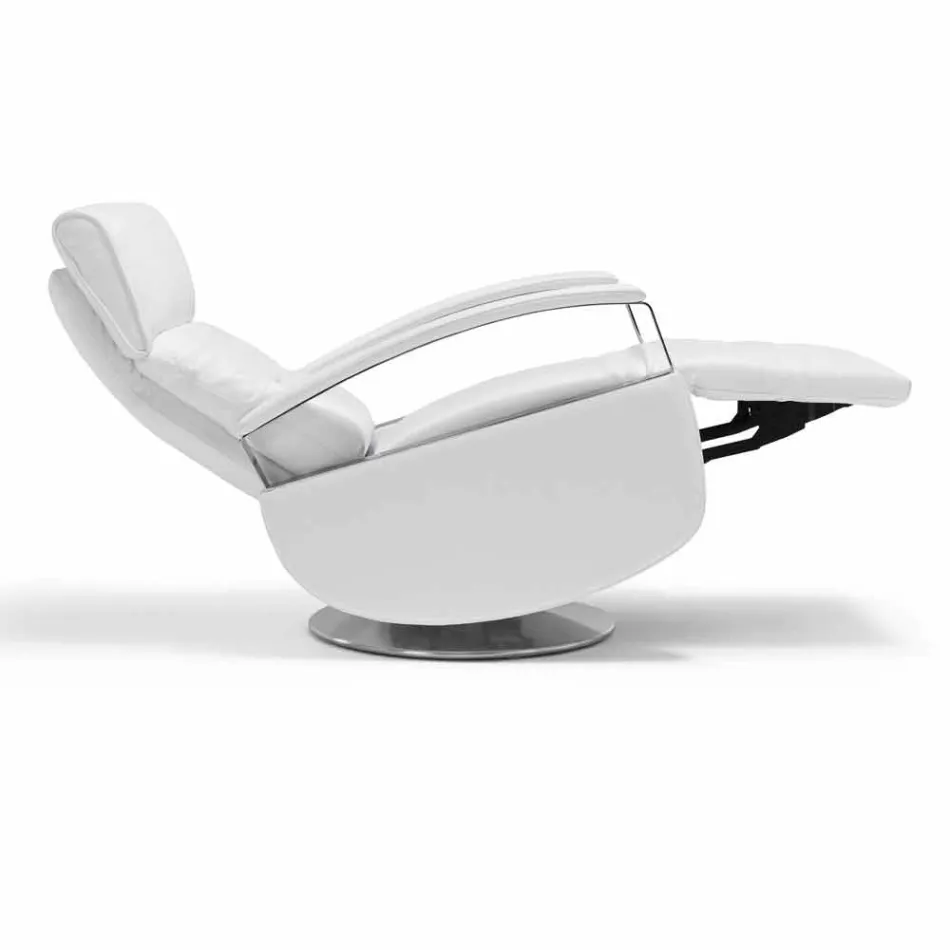 sillón giratorio 2 modernos motores de diseño realizados en Italia Cassia viadurini