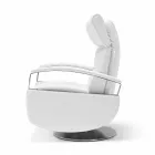 sillón giratorio 2 modernos motores de diseño realizados en Italia Cassia viadurini