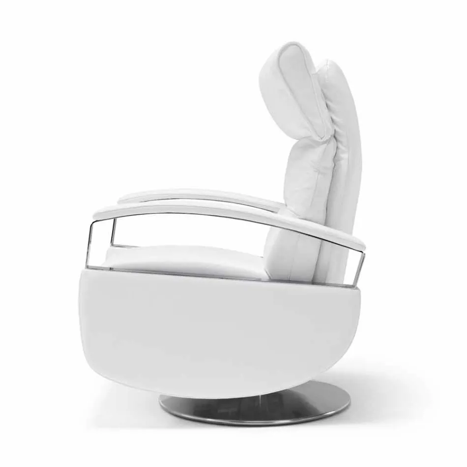 sillón giratorio 2 modernos motores de diseño realizados en Italia Cassia viadurini