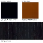 Sillón giratorio de cuero con base de madera Made in Italy - Mariposa viadurini