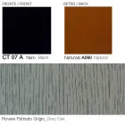 Sillón giratorio de cuero con base de madera Made in Italy - Mariposa viadurini