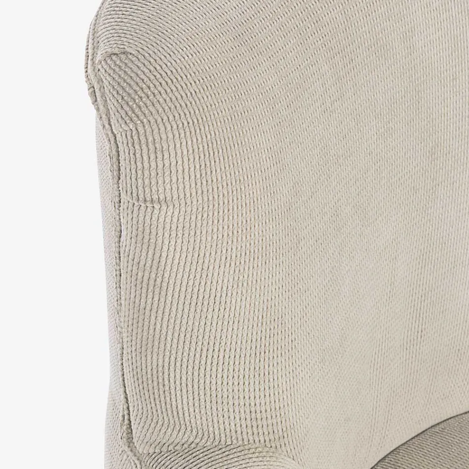 Sillón de Madera de Pino y Asiento Efecto Terciopelo Acabados Coste 4 - Molly viadurini