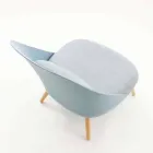 Sillón en madera, tela y polipropileno moderno fabricado en Italia Perugia viadurini