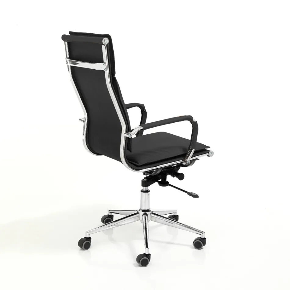 Sillón de Piel Sintética en 3 Acabados Diferentes - Neón viadurini