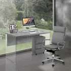 Sillón de Piel Sintética en 3 Acabados Diferentes - Neón viadurini