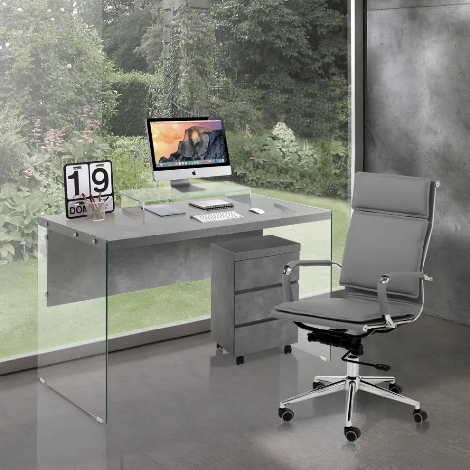 Sillón de Piel Sintética en 3 Acabados Diferentes - Neón viadurini