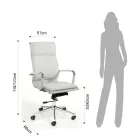 Sillón de Piel Sintética en 3 Acabados Diferentes - Neón viadurini