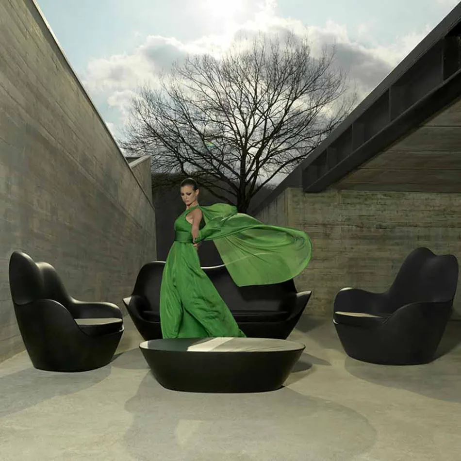 Sillón de polietileno para exterior Sabinas by Vondom, diseño moderno viadurini