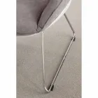 Sillón en polipropileno blanco y suave almohada de abedul gris viadurini