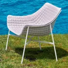 Varaschin Summer Modern Garden Lounge Lounge en Acero viadurini