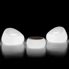 Sillón luminoso de exterior con luz LED en polietileno Made in Italy - Ervin viadurini