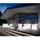 Sillón de exterior iluminado en polietileno con luz LED Made in Italy - Conda viadurini
