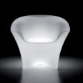 Sillón de exterior luminoso en polietileno con luz LED Made in Italy - Conda