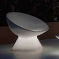 Sillón de exterior luminoso en polietileno con luz LED Made in Italy - Desmond