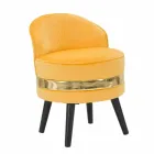 Sillón Mini Coloreado de Diseño Moderno en Madera y Tela - Koah viadurini