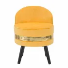 Sillón Mini Coloreado de Diseño Moderno en Madera y Tela - Koah viadurini