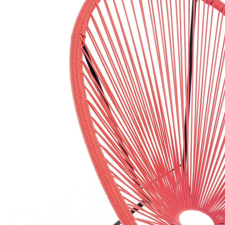 Sillón de diseño moderno para exterior en acero pintado - Spumolizia viadurini