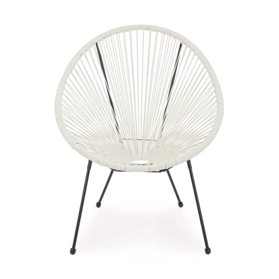 Sillón de diseño moderno para exterior en acero pintado - Spumolizia viadurini