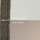 Sillón de exterior en acero Varios tamaños y cojines incluidos Made in Italy - Bronn viadurini