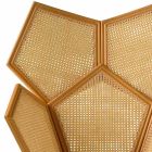 Sillón pentagonal de diseño clásico para sala de estar, L103xP72cm, poste viadurini