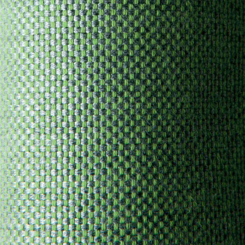 Sillón de exterior con reposabrazos de tela y metal Made in Italy - Cola viadurini