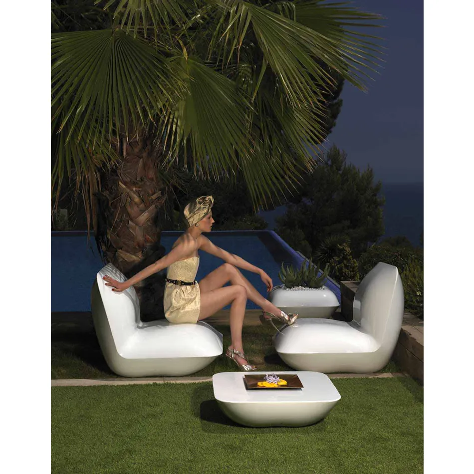 Sillón de jardín de polietileno Pillow by Vondom, diseño moderno viadurini
