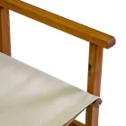 Silla de Director en Madera de Acacia Aceitada Color Natural - Técnica viadurini