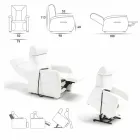 Relaja la silla alzapersona 2 motores de diseño Rosa, hechas en Italia viadurini