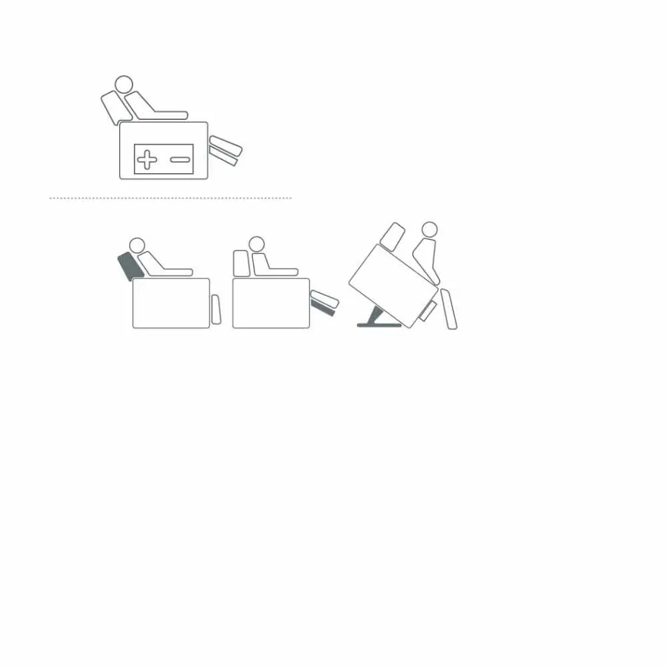 Relaja la silla alzapersona 2 motores de diseño Rosa, hechas en Italia viadurini