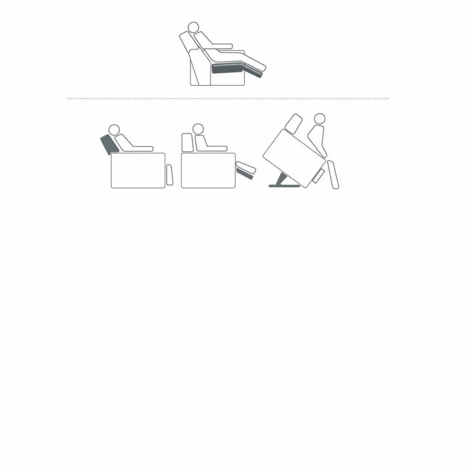 Relaja la silla alzapersona 2 motores de diseño Rosa, hechas en Italia viadurini