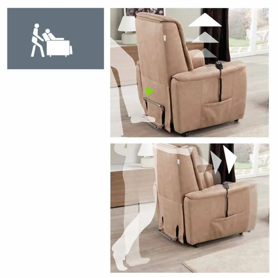 Relaja la silla alzapersona 2 motores Via Verona viadurini