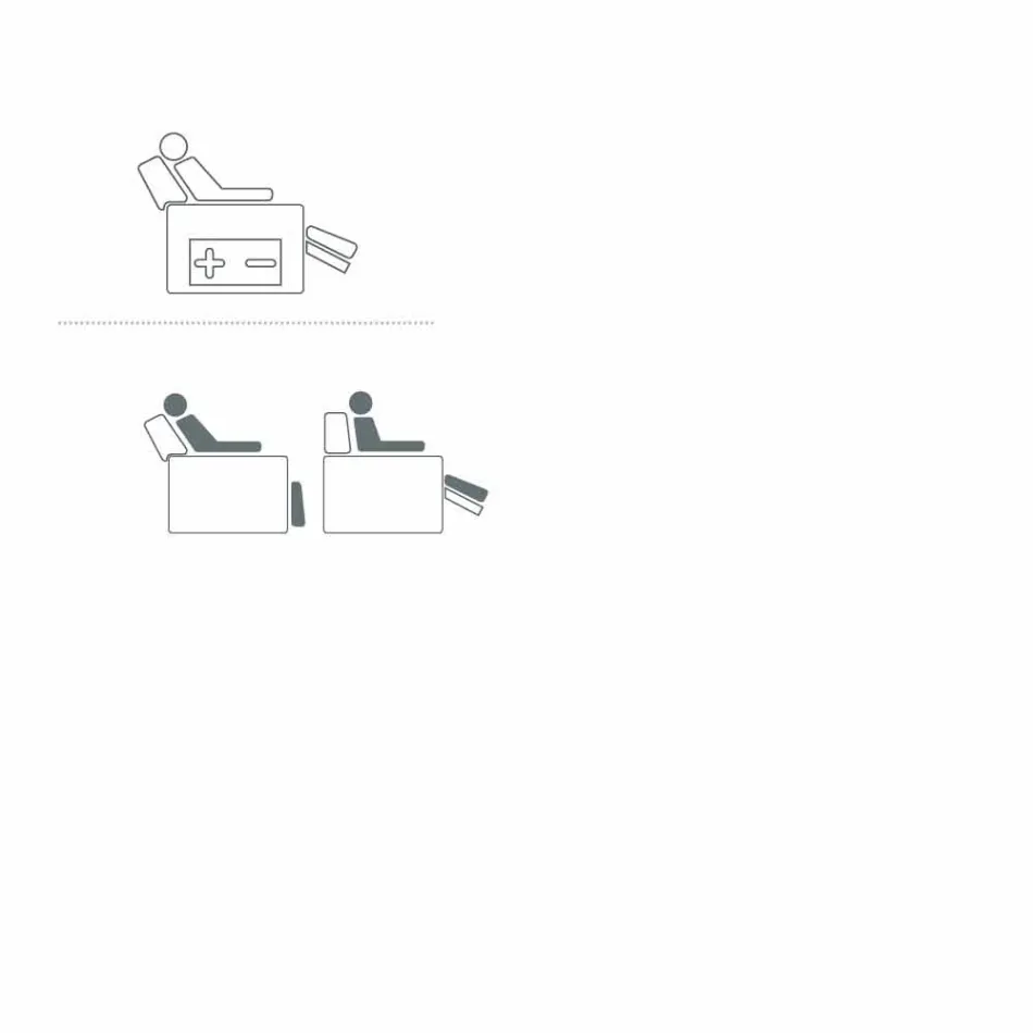 sillón giratorio motorizado relajante en textil y piel / cuero / imitación de Gemma viadurini