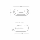 Sillón redondo de color Slide Chubby de diseño moderno hecho en Italia. viadurini