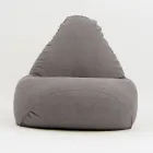 Sillón Puff de Jardín en Tela para Exteriores Gris Paloma - Maestrale viadurini