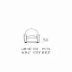 Sillón de salón tapizado en cuero con pies de madera Made in Italy - Pegolo viadurini