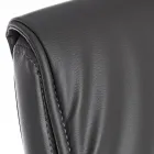 Silla de Oficina Trineo Acero y Ecopiel con Reposabrazos 2 Piezas - Monaldo viadurini