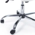 Silla de oficina Reposabrazos y reposacabezas de acero y tela de malla - Cerreto viadurini