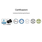 Sillón de oficina de diseño ergonómico giratorio ecológico con reposacabezas - Meliva viadurini