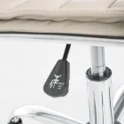 Sillón de oficina ergonómico con apoyabrazos de acero y piel sintética - Mantica viadurini