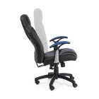 Sillón de oficina giratorio reclinable en ecopiel y nailon 2 colores - Saronno viadurini