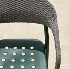 Sillón de exterior con cojín de asiento Made in Italy - Noss by Varaschin viadurini