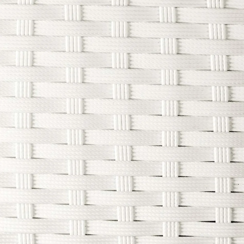 Silla apilable para exterior de aluminio recubierto de mimbre - Bruma viadurini