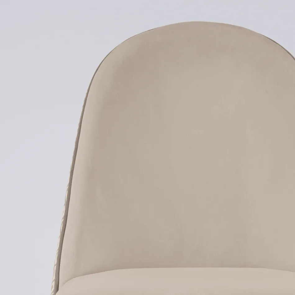 Sillón de Salón en Tela y Madera Maciza Made in Italy - Jordi viadurini