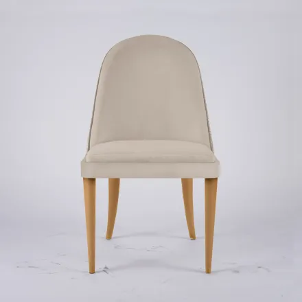 Sillón de Salón en Tela y Madera Maciza Made in Italy - Jordi viadurini