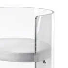 Elegante sillón de plexiglás transparente fabricado en Italia - Rachele viadurini