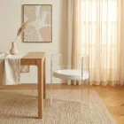 Elegante sillón de plexiglás transparente fabricado en Italia - Rachele viadurini