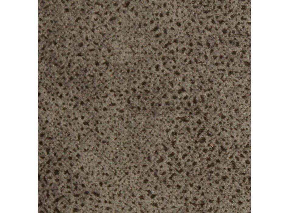 Sillón tapizado con base en acero lacado visón o grafito - Tagata viadurini