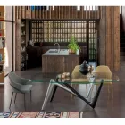 Sillón de metal y asiento de tejido reciclado Made in Italy - Sage viadurini